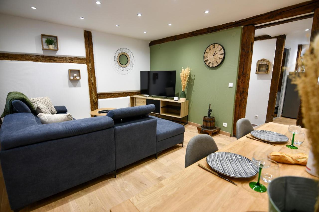 Au Duplex De Jeannala Apartment Selestat Bagian luar foto